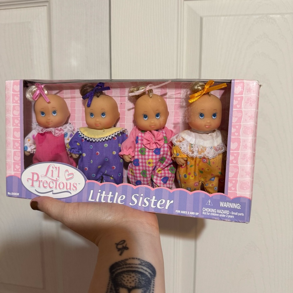 New in Box Vintage 90s Li’l Precious Little Sister Doll Set